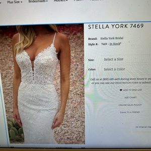 Stella York Wedding dress style 7469